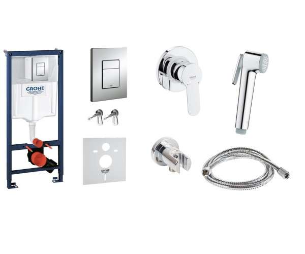 Инсталляция для унитаза Grohe 38772001 + набор гигиенического душа 28512001 (G7725120) фото
