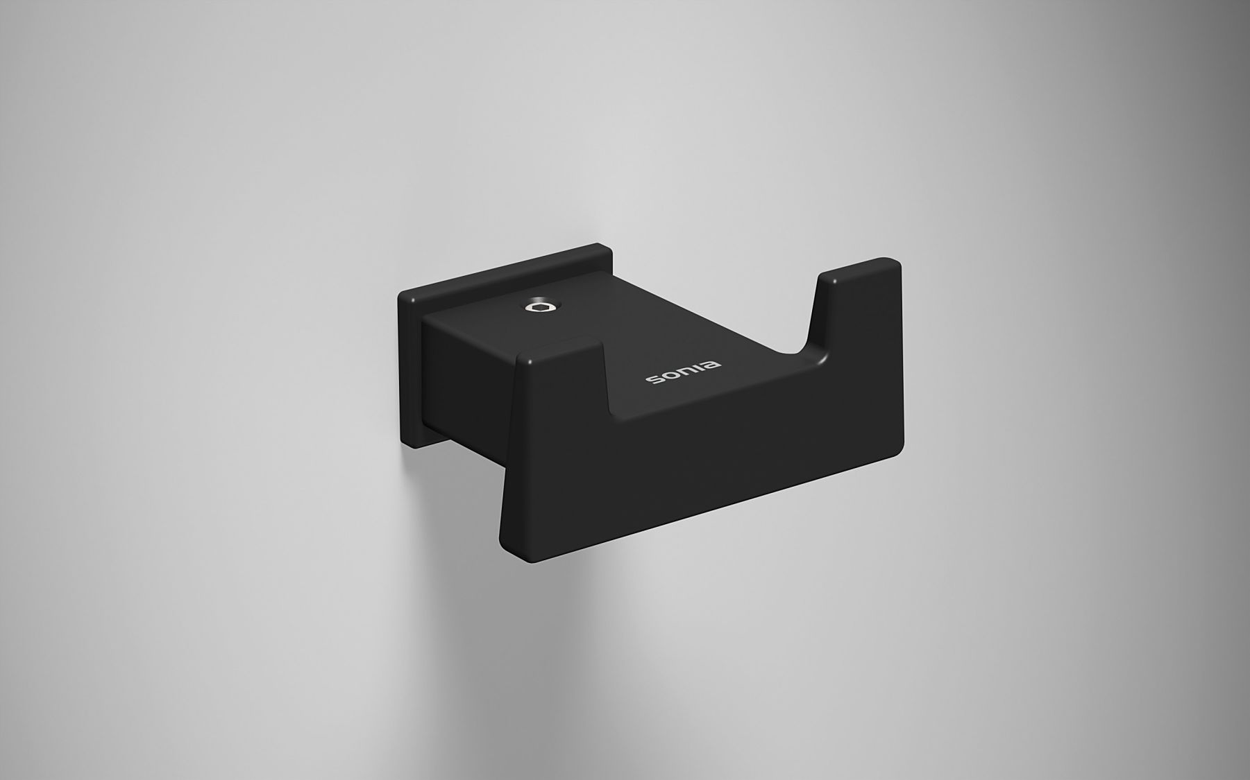 Крючок для ванной Sonia S-CUBE BLACK (173006) фото