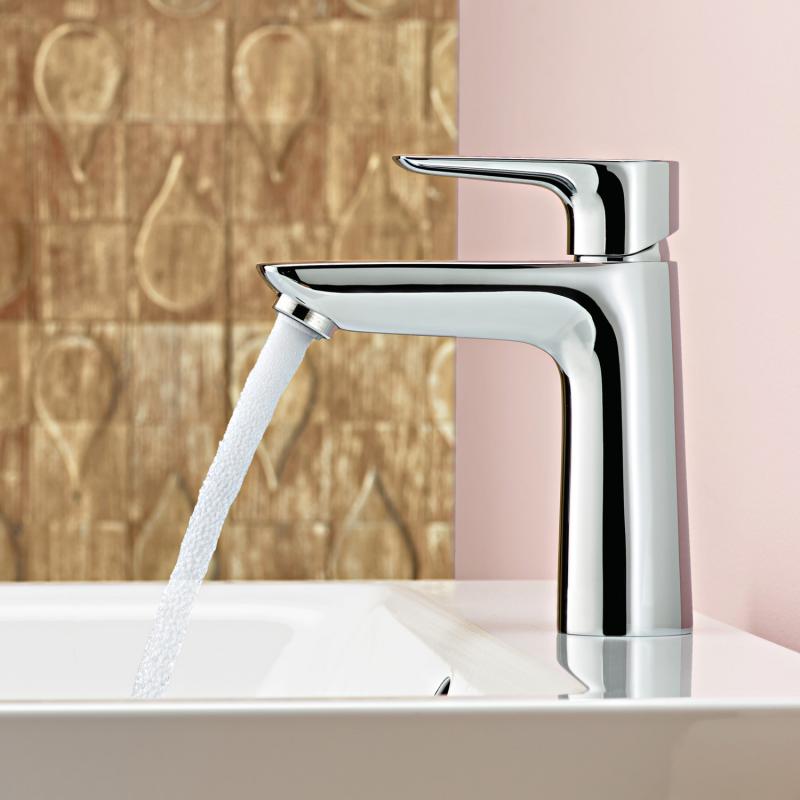 Смеситель для умывальника Hansgrohe Talis E 110 со сливным клапаном Push-Оpen (71711000) фото