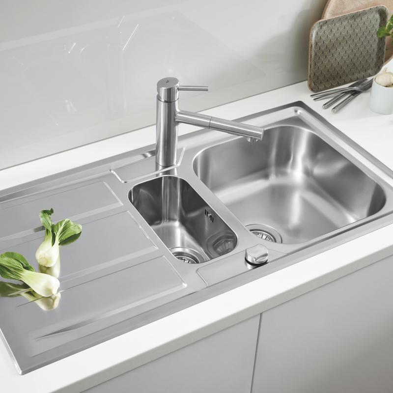 Кухонная мойка из нержавеющей стали Grohe K400+ матовая (31569SD0) фото