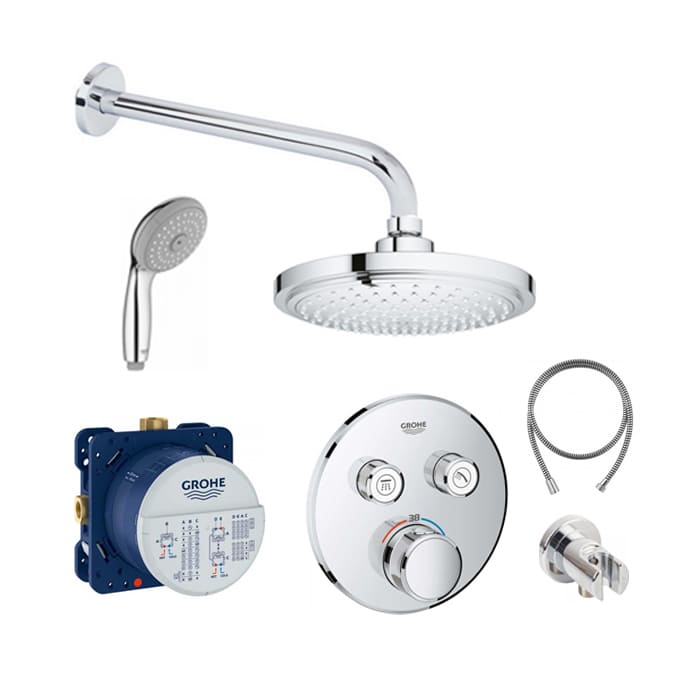 Душевая система скрытого монтажа на 2 потребителя Grohe Smartcontrol (34614SC0) фото