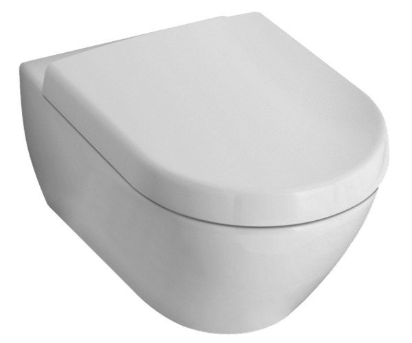 Унитаз подвесной Villeroy&Boch Verity Design безободковый + сиденье Duroplast Soft Close (5643HR01) фото