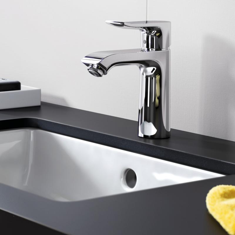 Смеситель для умывальника Hansgrohe Metris без донного клапана (31084000) фото