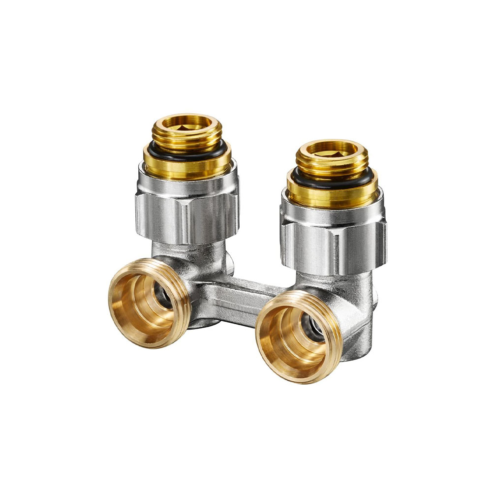 Угловой запорно-присоединительный узел Oventrop Multiflex F ZB 1/2" НР x 3/4" НР (1015884) фото