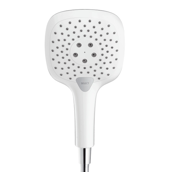 Ручной душ Hansgrohe Raindance Select E 150 3jet белый/хром (26550400) фото