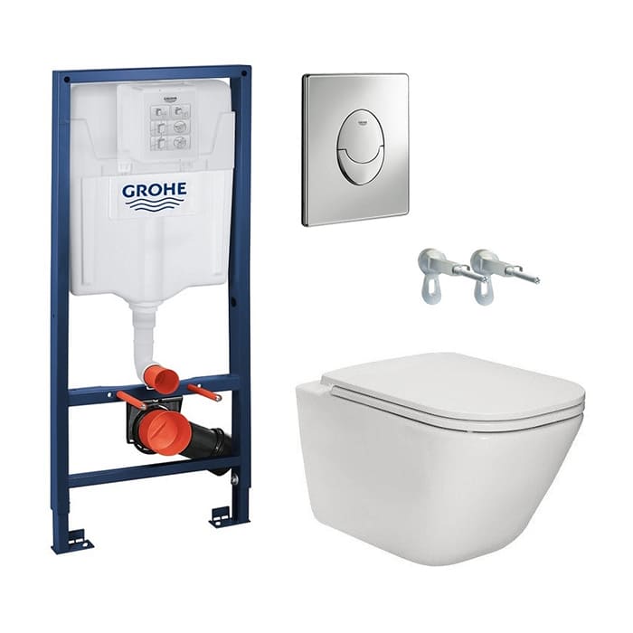 Комплект инсталляция с унитазом Grohe Rapid SL (38721001) + Roca Gap Soft Close (A34H470000) фото