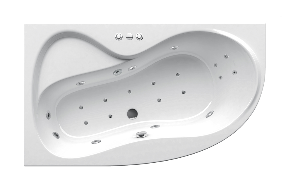 Гидромассажная ванна Ванна ROSA 95 L 160х95 Relax Ultra (GMSR1315) фото