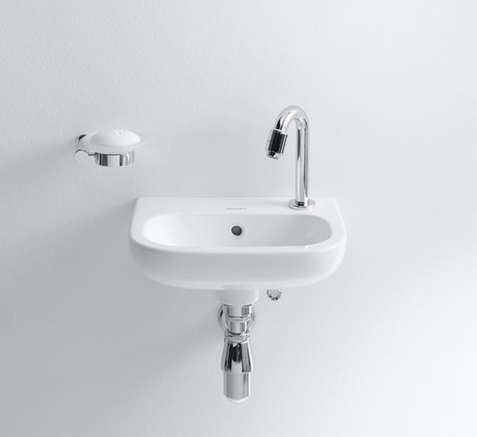 Умывальник Duravit D-code 36х27 см отверстие справа (7053600082) фото