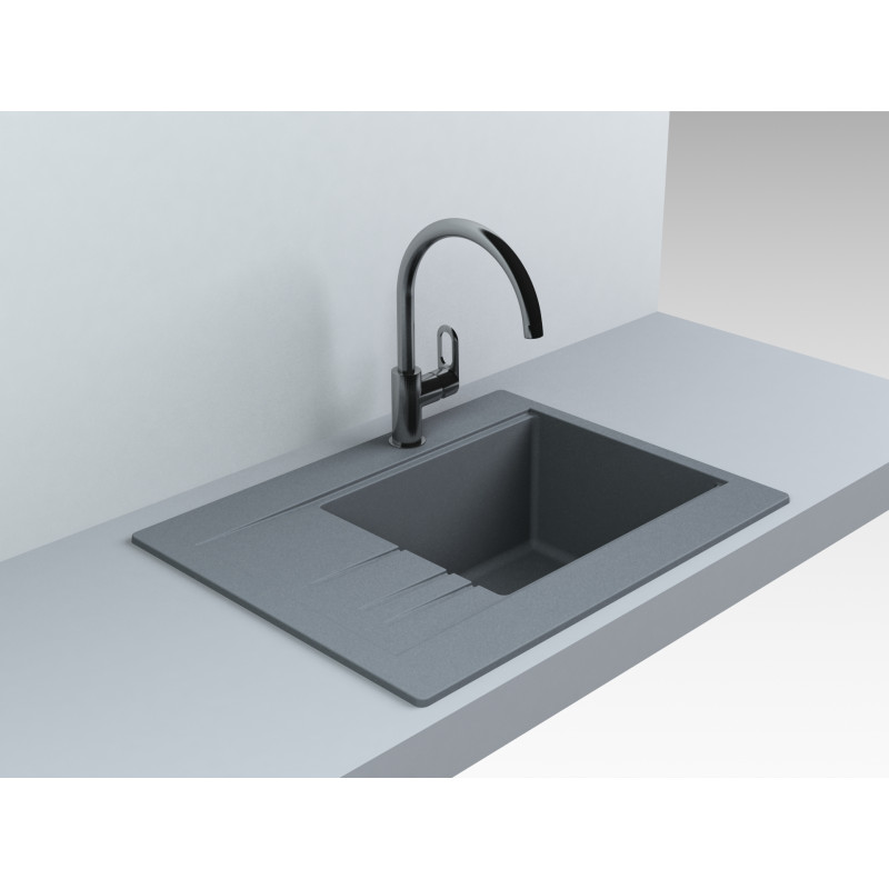 Кухонная мойка  MIRAGGIO Bodrum 650 Gray   (00206606) фото