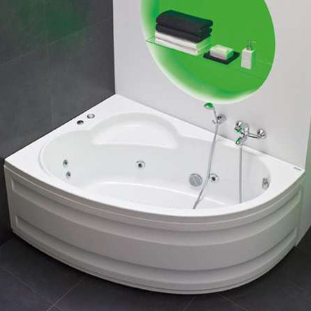 Ванна акриловая Pool Spa Klio 150x100 асимметричная левая + ножки (PWAC210ZN000000) фото