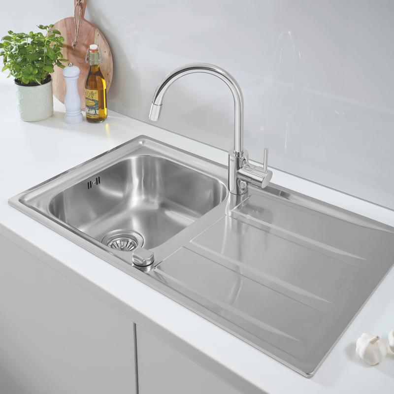 Кухонная мойка из нержавеющей стали Grohe K400 матовая (31566SD0) фото