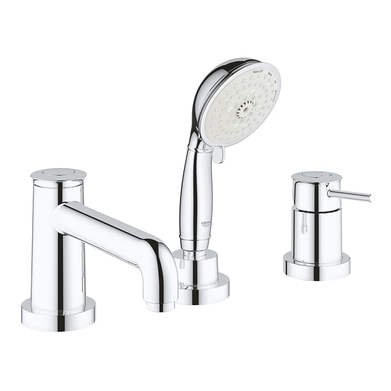 Смеситель для ванны Grohe BauClassic на 3 отверстия (2511800A) фото