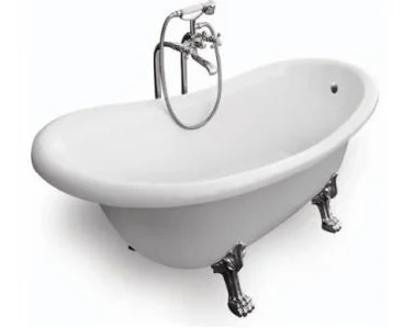 Ванна акриловая Besco OTYLIA ретро 170х77 с хромированными ногами (00000005811) фото