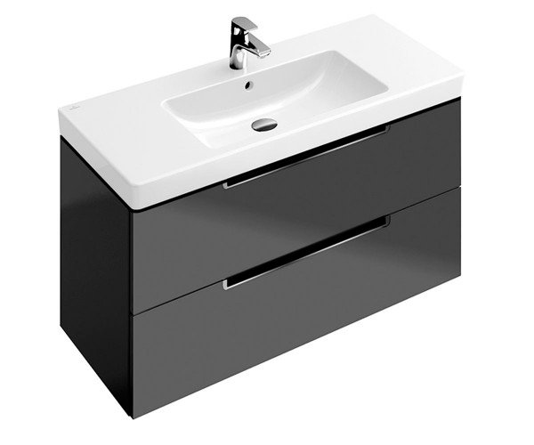 Тумба под умывальник Villeroy&Boch Subway 2.0 подвесная 98.7х52х44.9серый глянец (A69710FP) фото