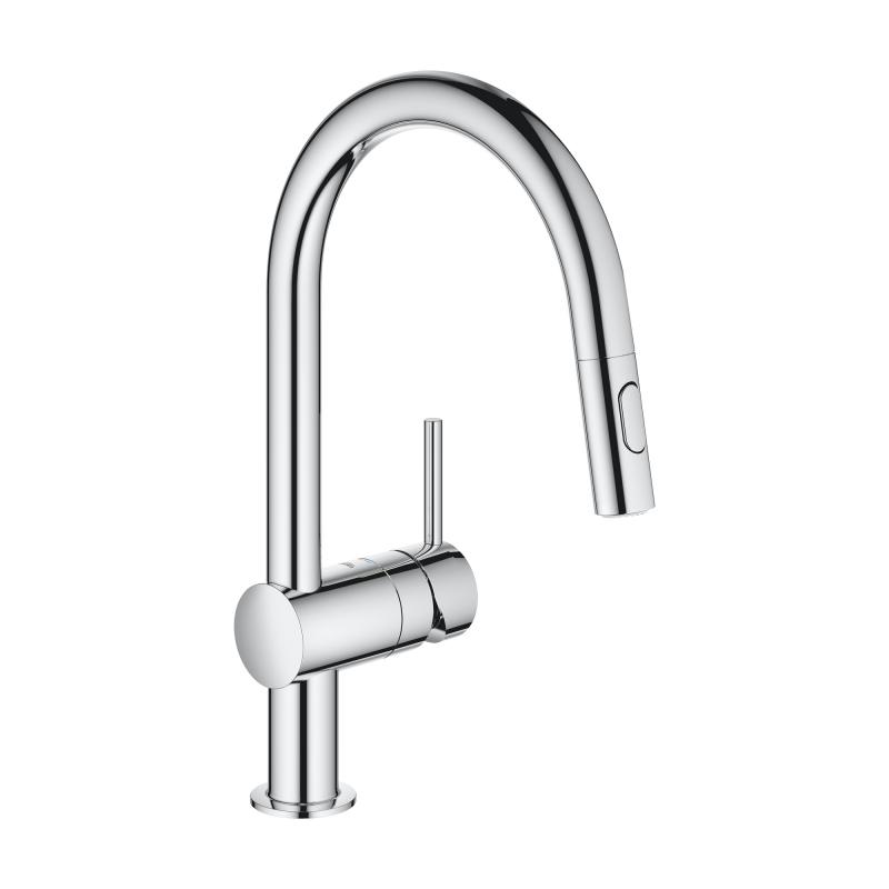 Смеситель кухонный Grohe Minta с выдвижным изливом (32321002) фото