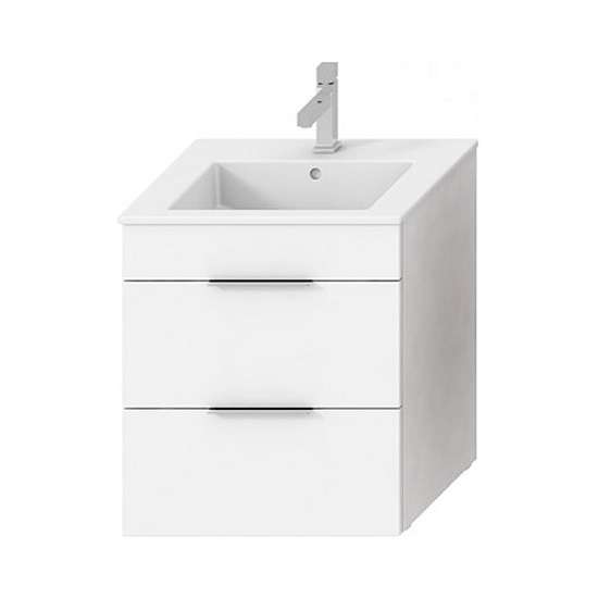 Умывальник с тумбой Jika Cube 55 см 2 ящика, белый (H4536121763001) фото
