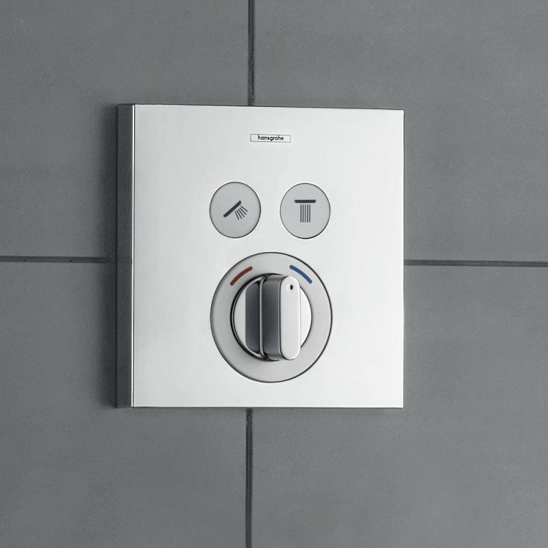 Смеситель для душа скрытого монтажа Hansgrohe ShowerSelect на 2 потребителя (15768000) фото