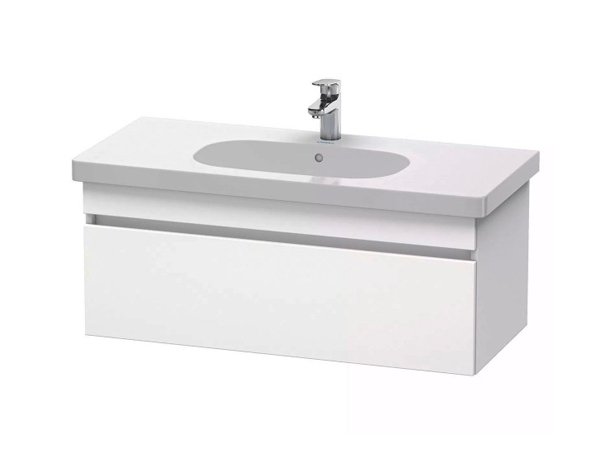 Умывальник Duravit Ketho 100 с тумбой D-code белый (KT666802222111) фото