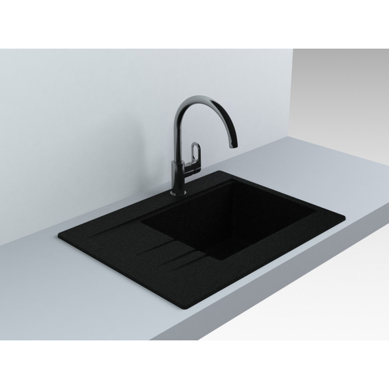 Кухонная мойка  MIRAGGIO Bodrum 650 Black  (00207107) фото