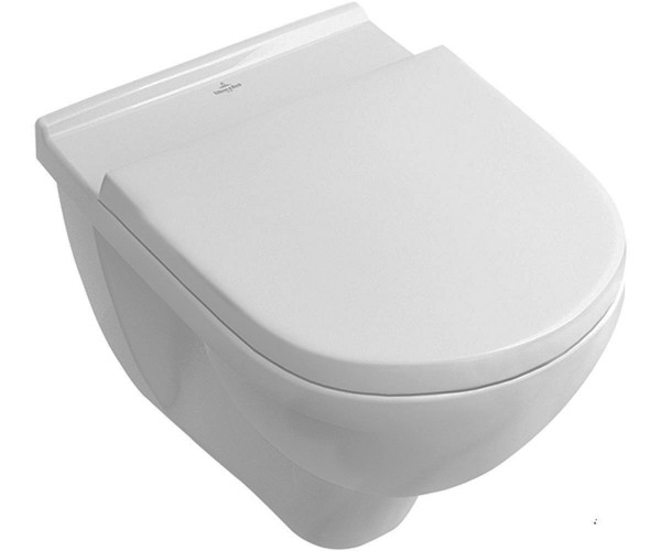 Унитаз подвесной Villeroy&Boch O.Novo DirectFlush без ободка + сиденье Soft Close (5688HR01) фото