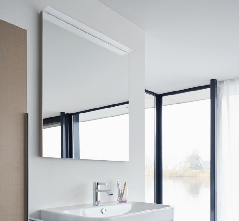 Зеркало Duravit Happy D.2 800 см с подсветкой темный дуб (H2729472) фото