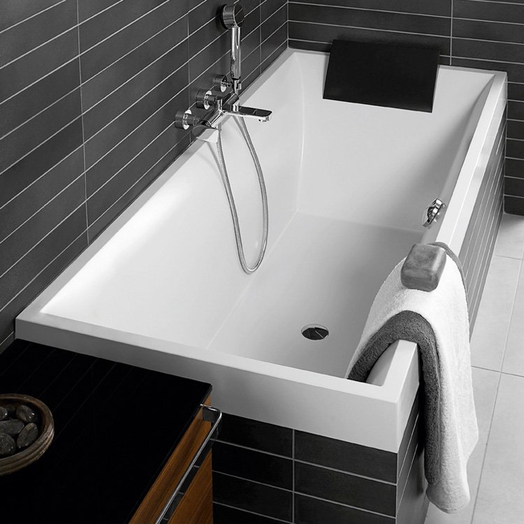 Ванна квариловая Villeroy&Boch Squaro 170x750 прямоугольная + ножки (UBQ170SQR2V-01) фото