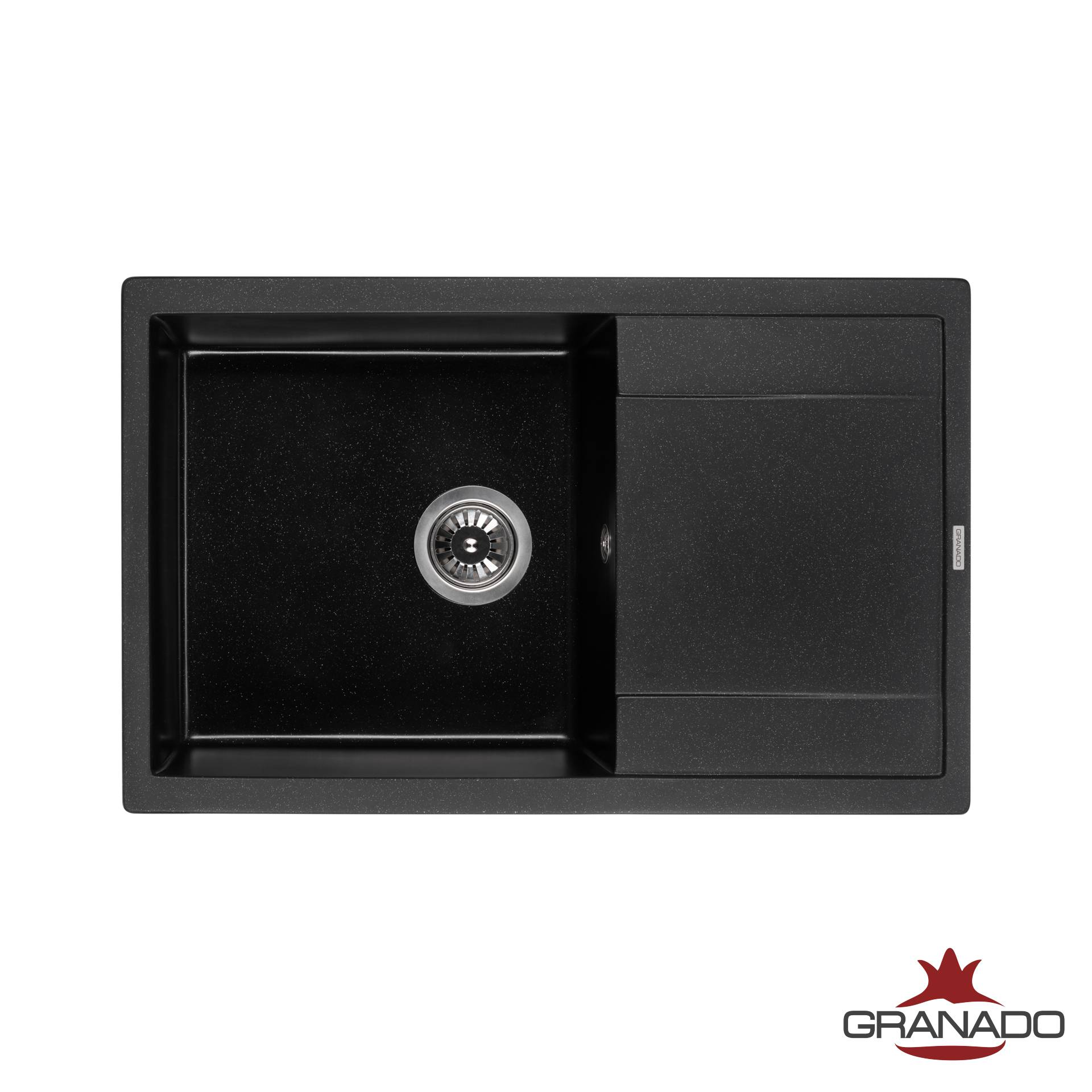 Кухонная мойка GRANADO ALICANTE black shine (2401) фото