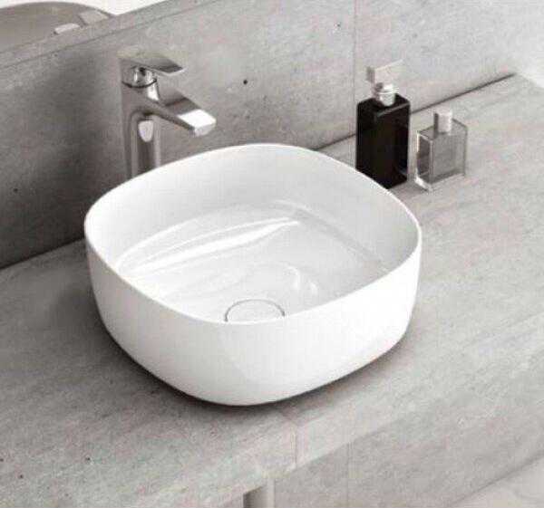 Умывальник Roca Inspira Soft 37х37 см на столешницу, белый (A327502000) фото