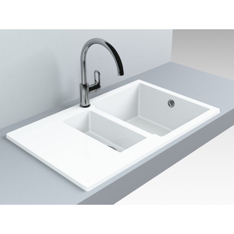 Кухонная мойка  MIRAGGIO La Pas White (00207802) фото