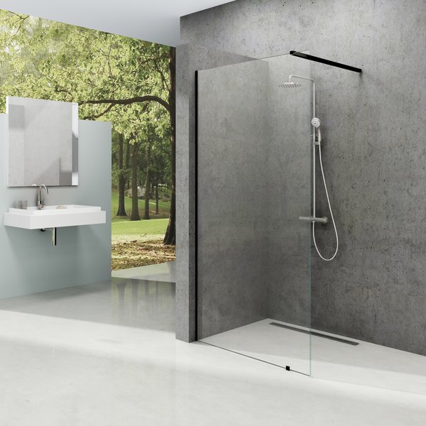 Душевая стенка Ravak Walk In Wall 120 черный transparent фото