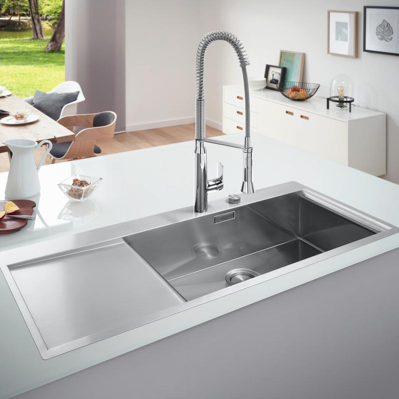 Кухонная мойка из нержавеющей стали Grohe K1000 матовая (31582SD0) фото