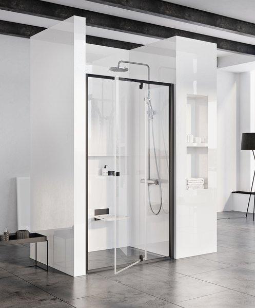 Душевые двери Ravak Pivot PDOP2-100 черный transparent фото