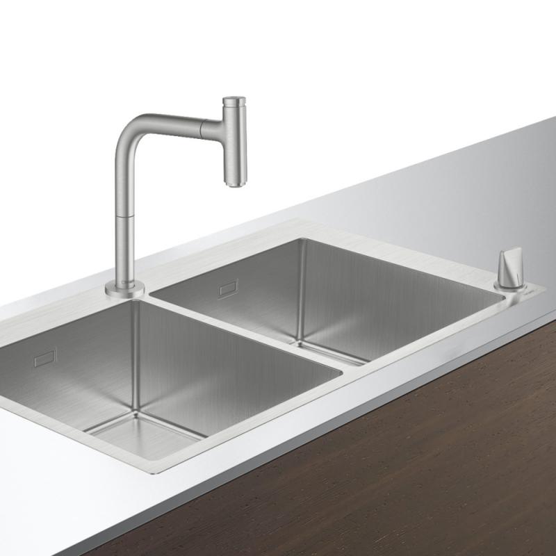 Кухонный комплект мойка со смесителем Hansgrohe C71-F765-10 (43203800) фото