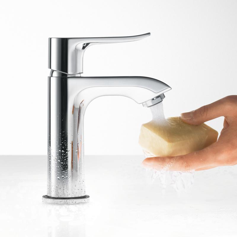 Смеситель для умывальника Hansgrohe Metris (31186000) фото