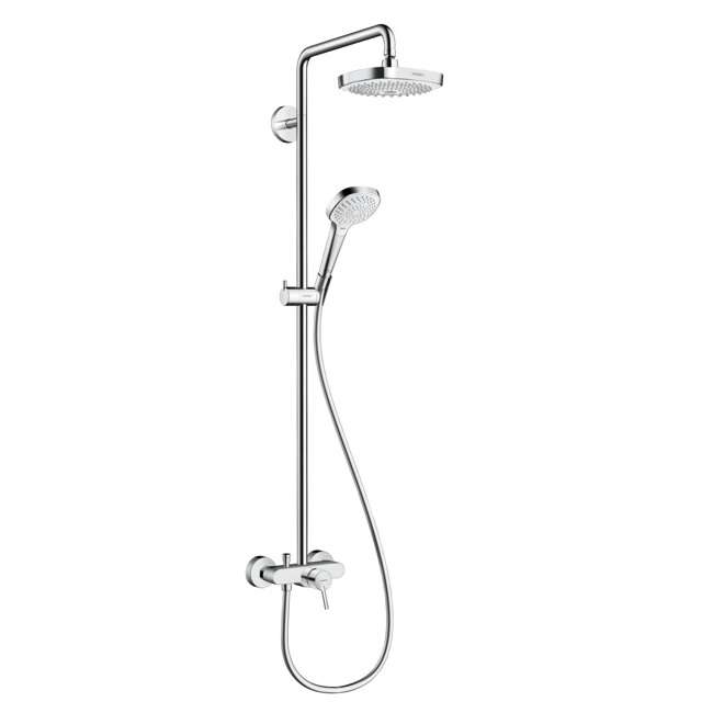 Душевая система Hansgrohe Croma Select E 180 2jet Showerpipe (27258400) фото