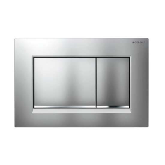 Клавиша смыва Geberit Sigma 30 хром матовый/хром глянец (115.883.KN.1) фото