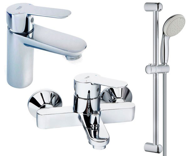 Набор смесителей для ванны Grohe BauEdge (123365S) фото