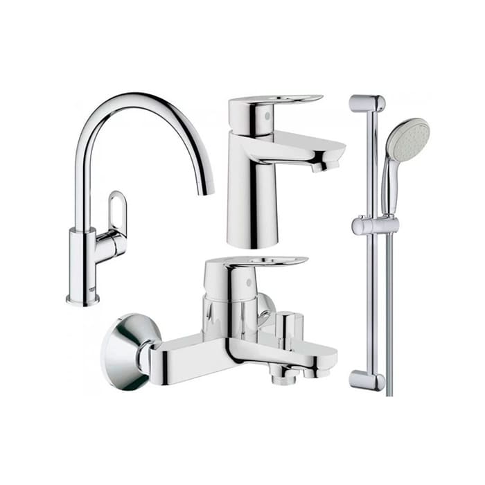 Набор смесителей для ванны Grohe BauLoop с кухонным смесителем (123225K) фото