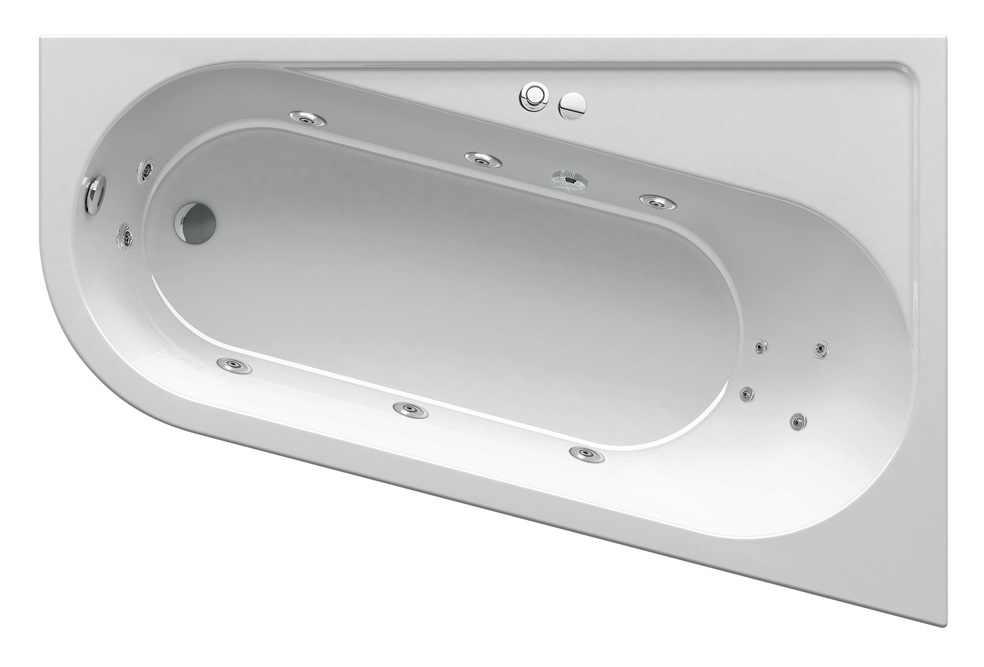 Гидромассажная ванна Ванна Chrome R 170x105 Relax Base (GMSR1367) фото