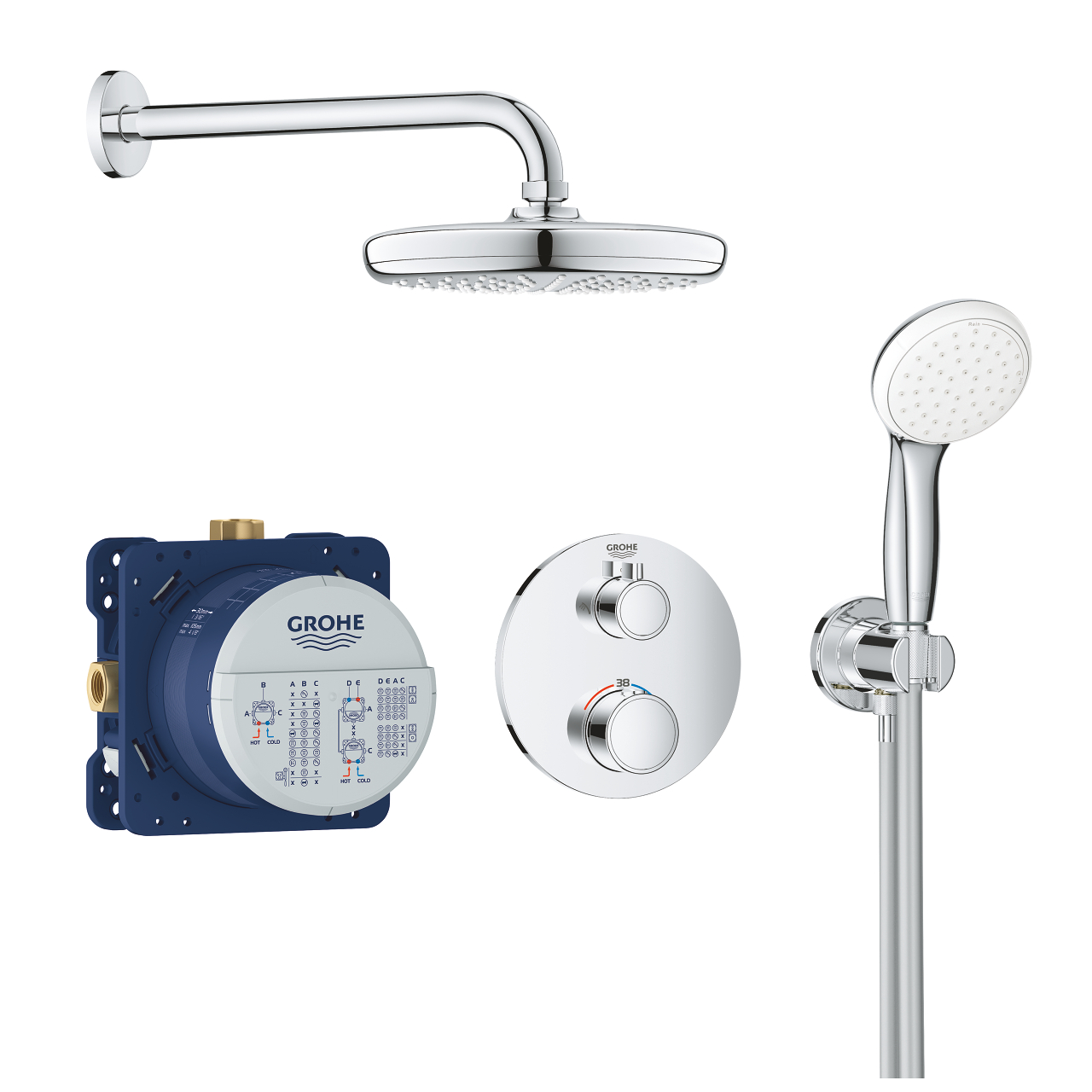 Душевая система Grohe Grohtherm скрытого монтажа (34727000) фото