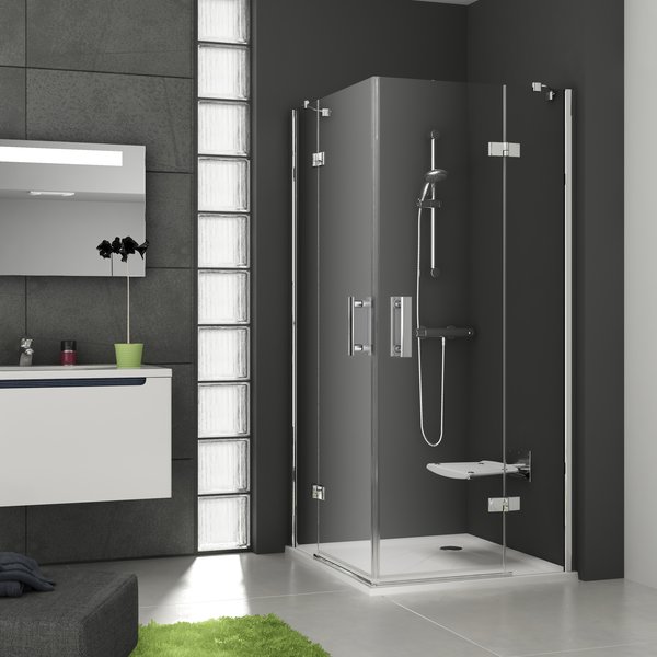 Душевой уголок Ravak Smartline 90 см SMSRV4-90 хром+transparent фото