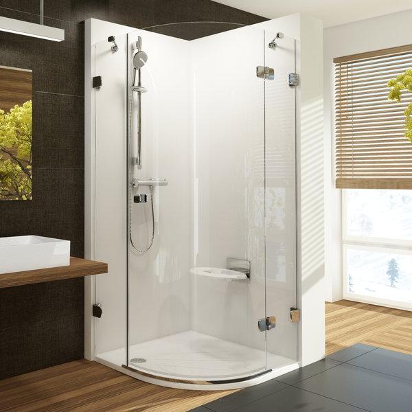 Душевой уголок Ravak Brilliant 80 см BSKK3-80 R хром+transparent (снят с производства) фото