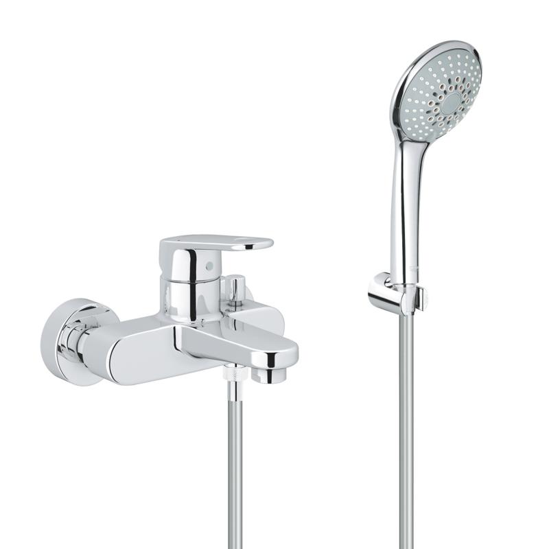 Душевой набор Grohe Euro Plus II однорычажный, хром (33547002) фото