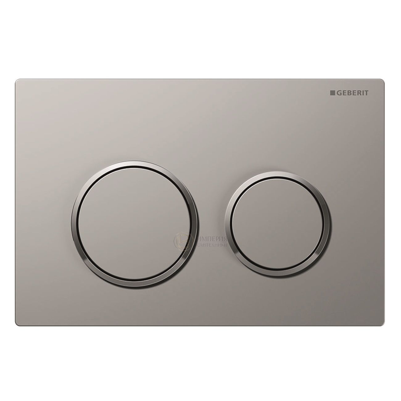 Клавиша смыва Geberit Omega 20 хром матовый/ хром глянец/ хром матовый (115.085.KN.1) фото