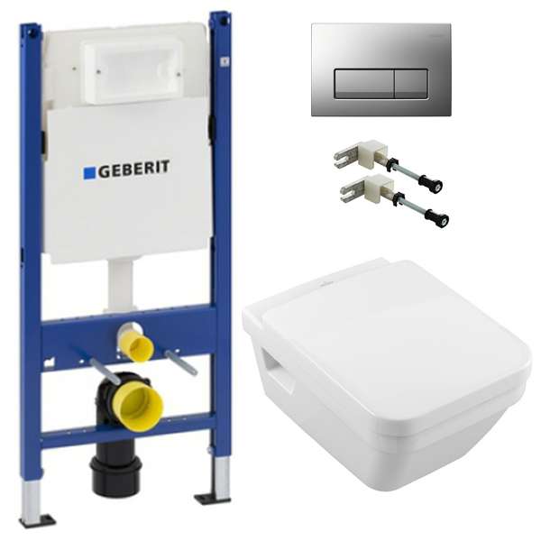 Инсталляционная система Geberit 458.126.00.1 + подвесной унитаз с крышкой Soft Close (4585685H1) фото