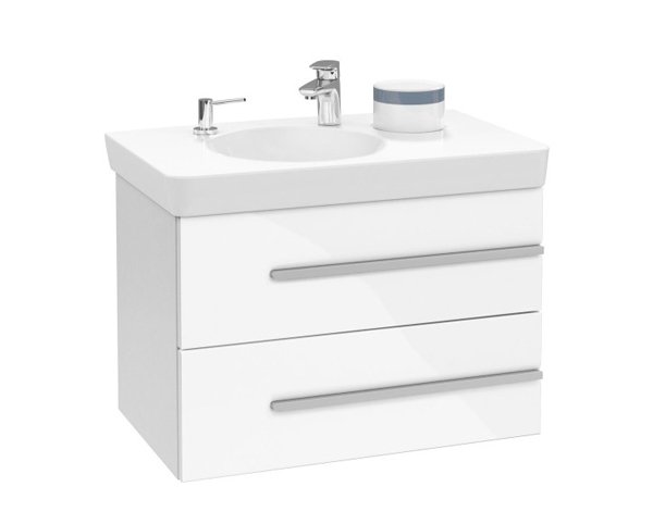 Тумба под умывальник Villeroy&Boch Joyce подвесная 76.2х53.5х46.3 белый глянец (A86300DH) фото