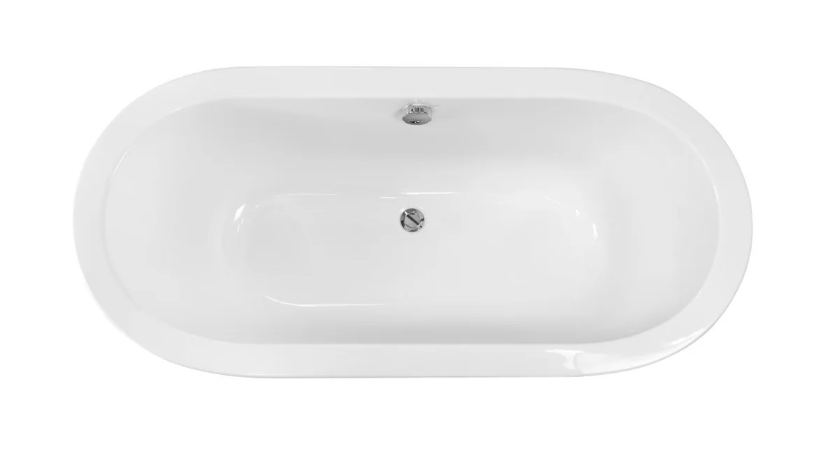 Ванна акриловая Besco VICTORIA (ретро) с сифоном 160х75 (00000013817) фото