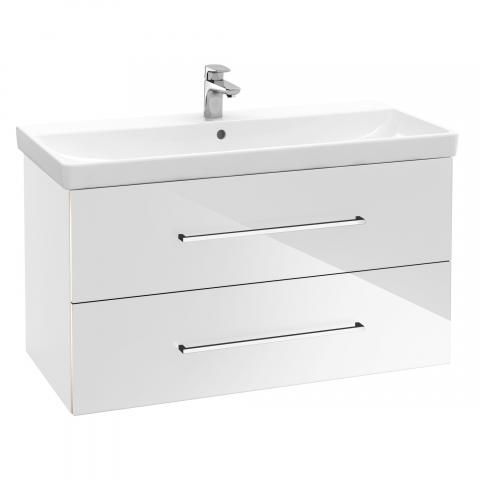 Тумба под умывальник Villeroy&Boch Avento подвесная 96.7х44.7х52 белый глянец (A89200B4) фото