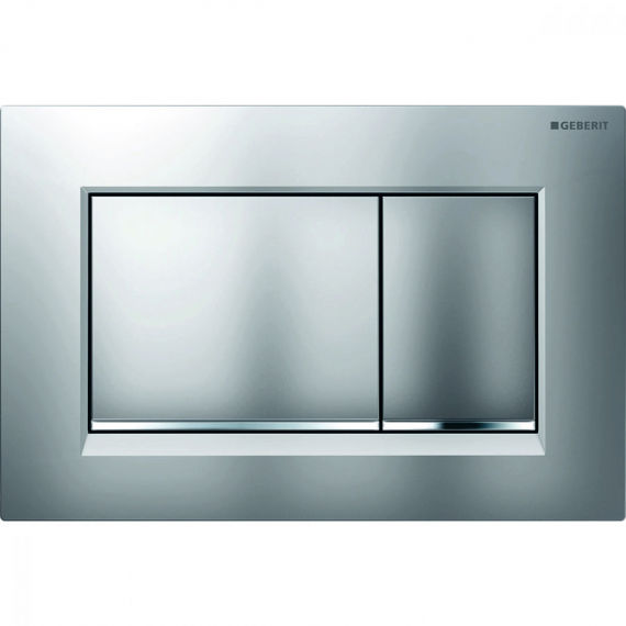 Клавиша смыва Geberit Sigma 30 хром матовый/хром глянцевый (115.883.JQ.1) фото