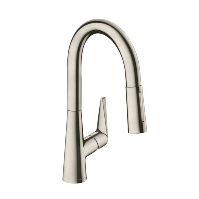 Кухонный смеситель Hansgrohe Talis S 160 с выдвижной лейкой (72815800) фото